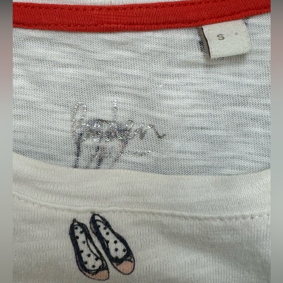 BODEN Small Ballet Flats Cotton tee - Picture 3 of 4
